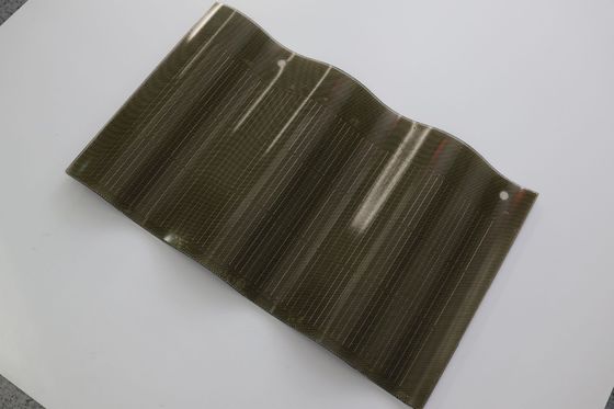 50W Curved Tile BIPV Panel Surya Peti Photovoltaic Merah CE Terakreditasi dan Desain Curved