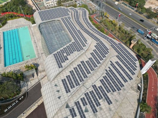 Modul Surya BIPV Ringan Setengah Lembut Fleksibel Open-Circuit Voltage 53.03V untuk Arsitektur atau Pertanian