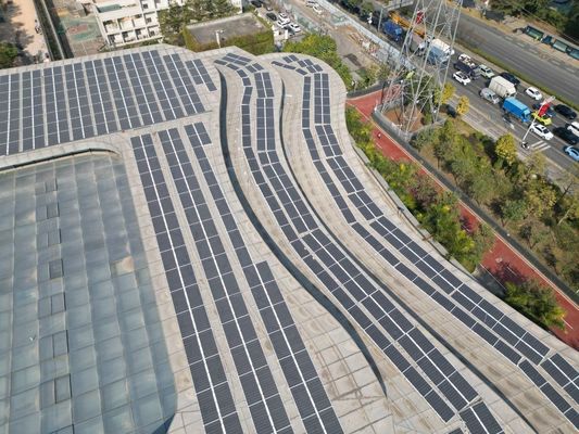 Berat Ringan Panel Daya Matahari Modul Surya BIPV Sel Listrik Topcon Hjt Modul 580W Fleksibel Bahan Surya Setengah Lembut