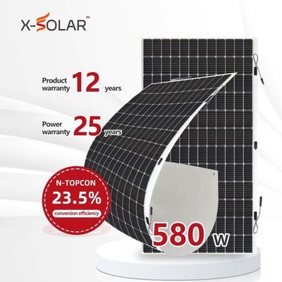 Tegangan Operasi Optimum 44.19 V Glory Solar Motorhome 400W Panel PV Semi Fleksibel Untuk RV Yacht Laut Balkon Sistem PV
