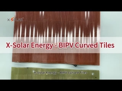 50 Watt Curved Solar Roof Tiles Photovoltaic Solar Module Tiles Efisiensi Tinggi