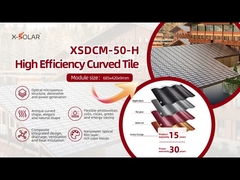 Atap Genteng Panel Surya Photovoltaic melengkung Untuk Solusi Bangunan Berkelanjutan