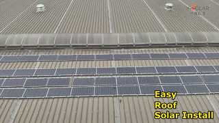 cara memasang panel surya fleksibel dalam 12 detik